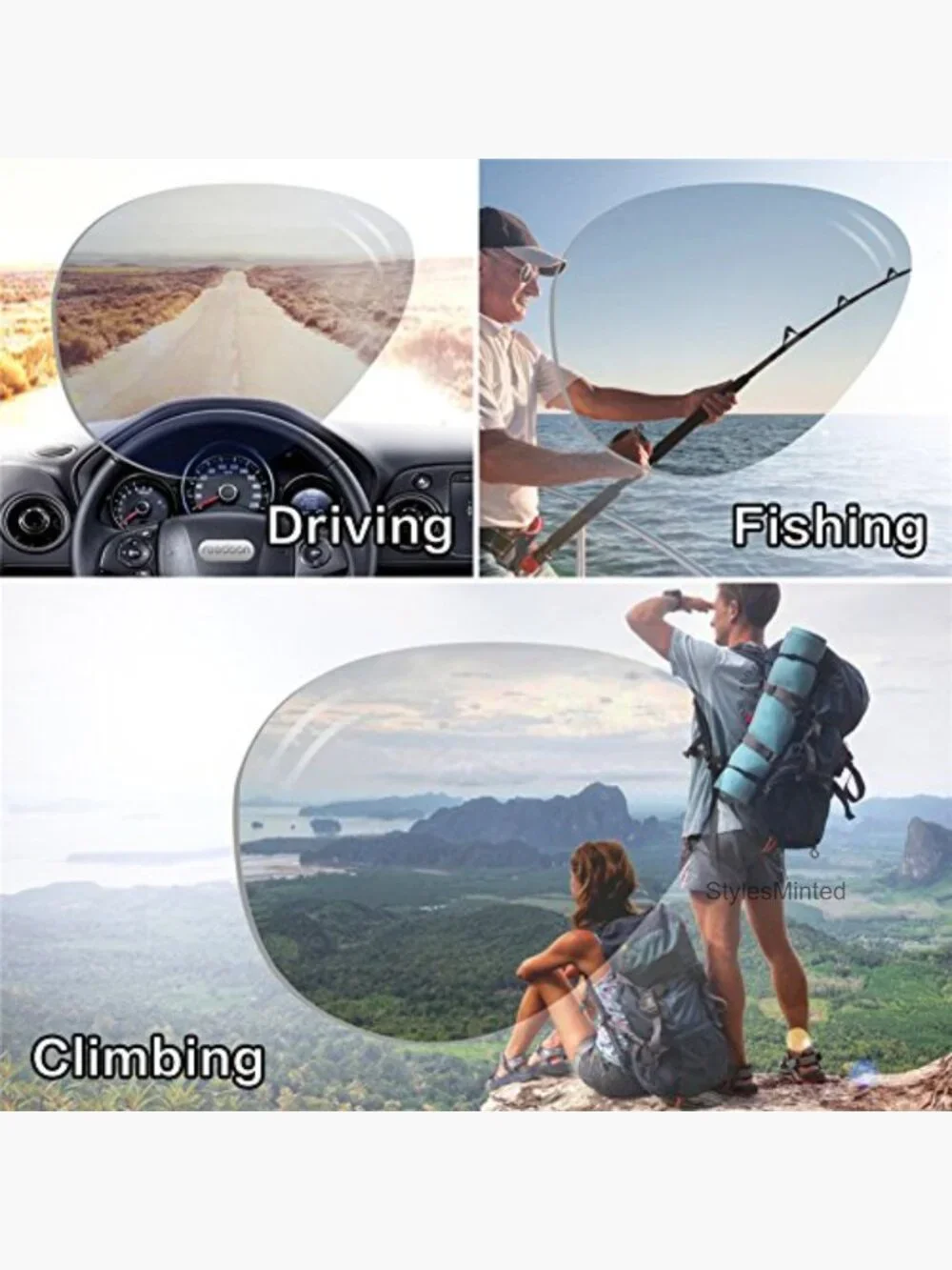 TR90 Unbreakable Polarized Sunglasses Lightweight UV400 Driving